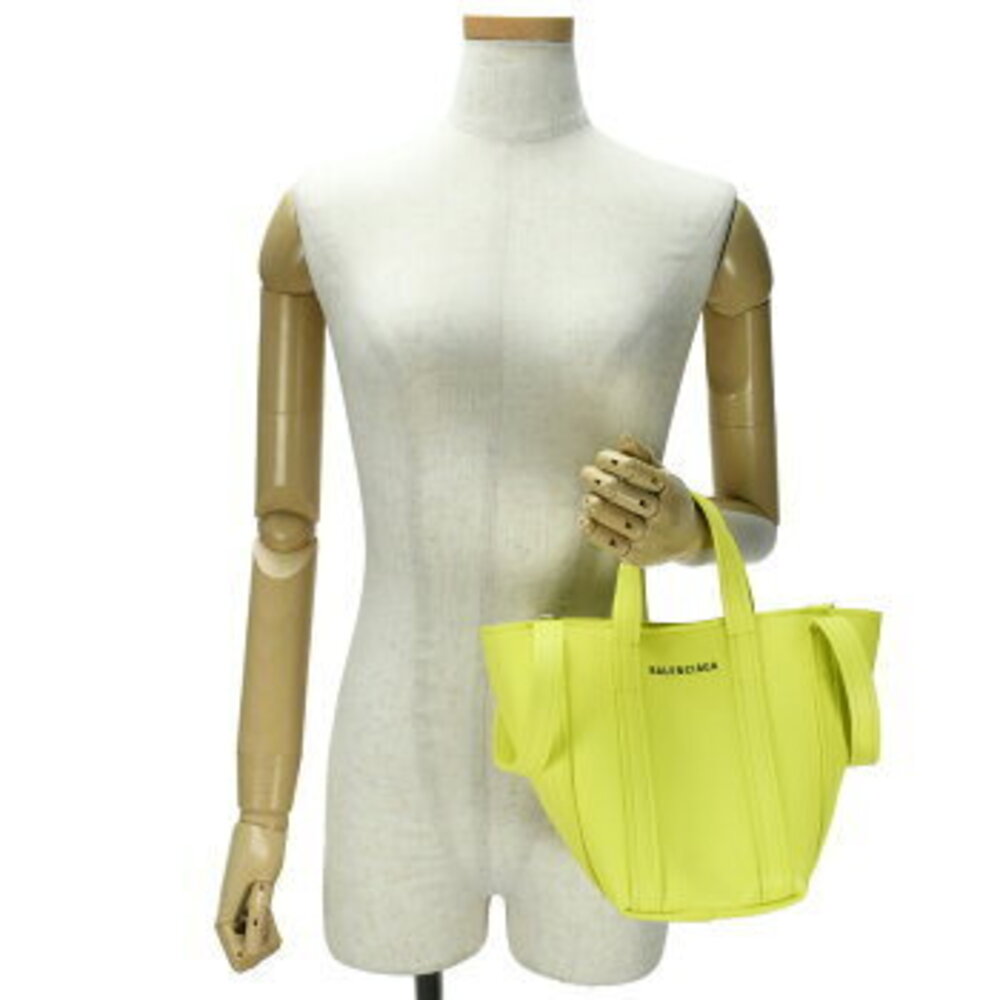 Balenciaga Everyday XS North South Shoulder Tote Bag Handbag Yellow Leather - Picture 9 of 10